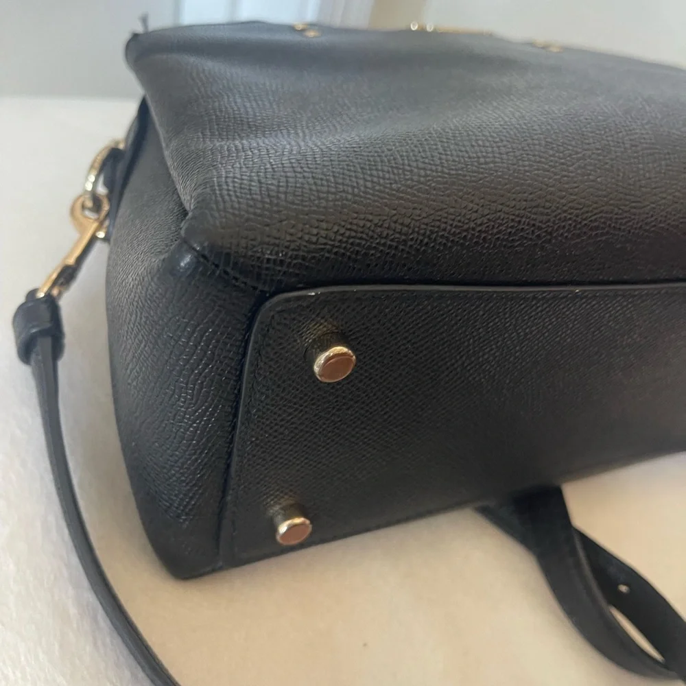 Coach Mini Lillie Carryall Black Satchel Bag EUC - Picture 11 of 13